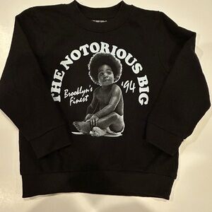 The Notorious B.I.G. kids black sweatshirt‎ size 3T